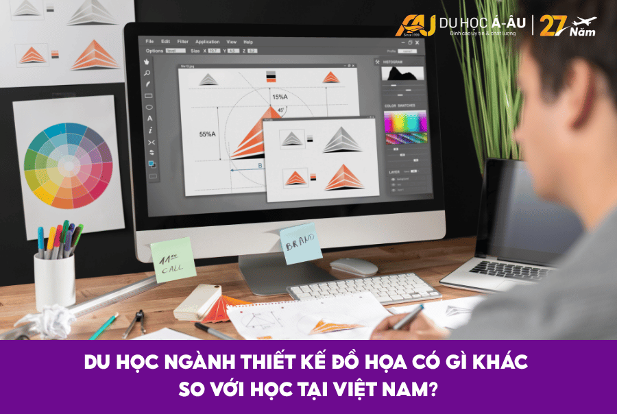 DU HỌC NGÀNH THIẾT KẾ ĐỒ HỌA CÓ GÌ KHÁC SO VỚI HỌC TẠI VIỆT NAM?