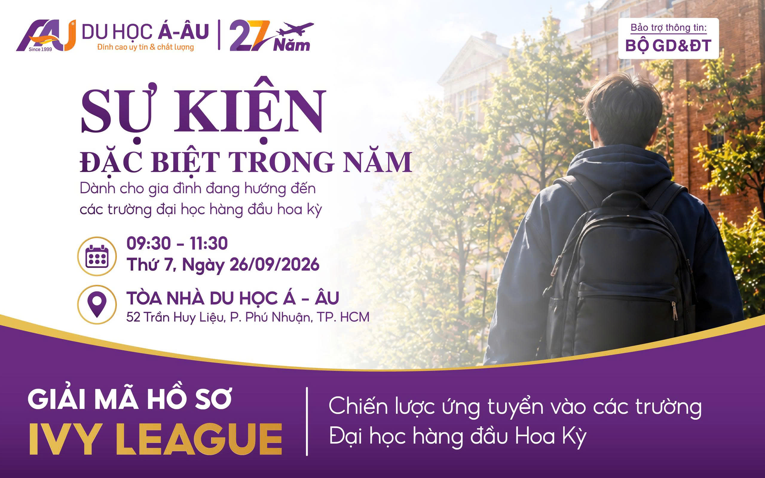 GIẢI MÃ HỒ SƠ IVY LEAGUE 2026 – Chiến lược ứng tuyển vào các trường đại học hàng đầu Hoa Kỳ