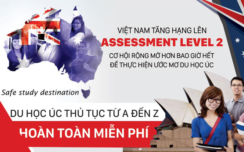 Việt Nam tăng hạng lên Level 2 – Du học Úc không chứng minh tài chính rộng mở hơn bao giờ hết