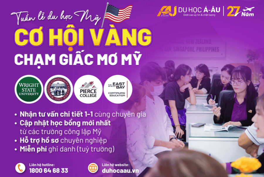 TUẦN LỄ DU HỌC MỸ 2026: CƠ HỘI VÀNG CHẠM GIẤC MƠ MỸ