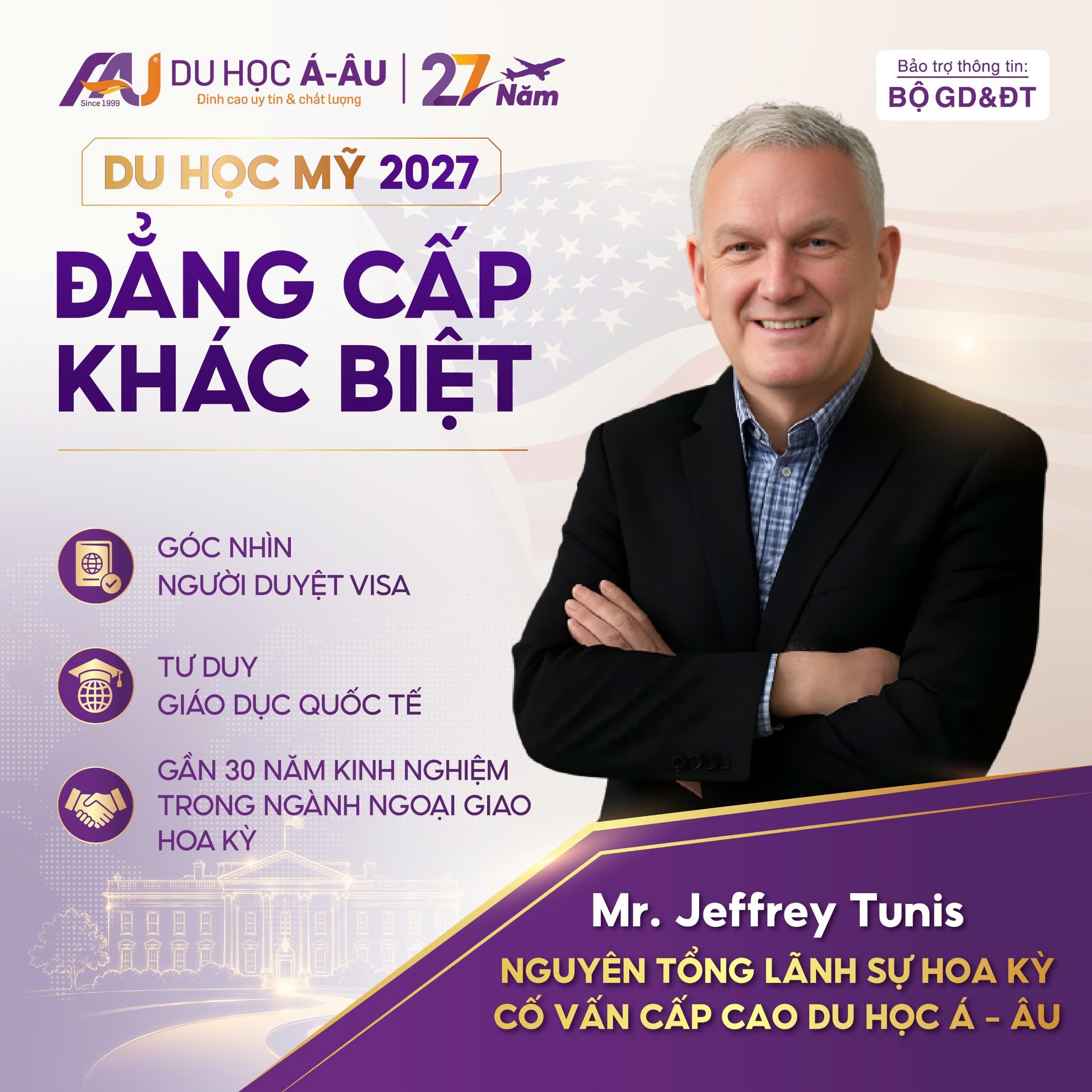 DU HỌC MỸ 2027 – ĐẲNG CẤP KHÁC BIỆT CÙNG NGUYÊN TỔNG LÃNH SỰ HOA KỲ