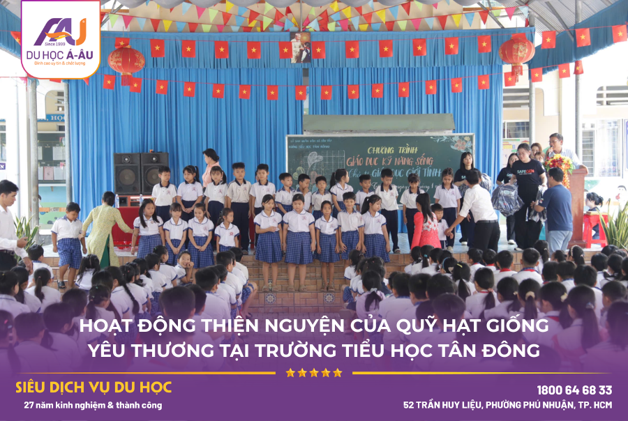 RECAP 20.01.2026 | QUỸ HẠT GIỐNG YÊU THƯƠNG Á - ÂU ĐỒNG HÀNH CÙNG TỔ CHỨC SAFEGEN TRONG CHUỖI HOẠT ĐỘNG THIỆN NGUYỆN GIÁO DỤC KỸ NĂNG SỐNG TẠI TRƯỜNG TIỂU HỌC TÂN ĐÔNG