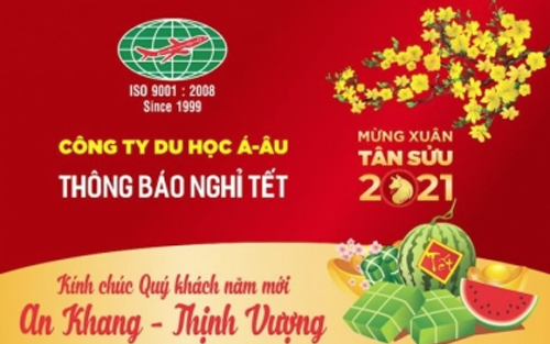 Thông báo lịch nghỉ tết Tân Sửu 2021