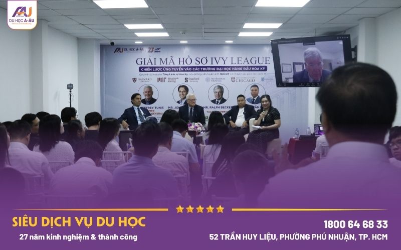 Du Học Á – Âu tổ chức thành công hội thảo “Giải Mã Hồ Sơ Ivy League 2026”