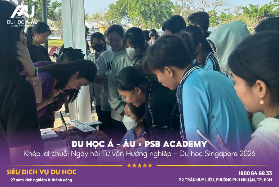 Du học Á – Âu × PSB Academy: Khép lại chuỗi Ngày hội Tư vấn Hướng nghiệp – Du học Singapore 2026