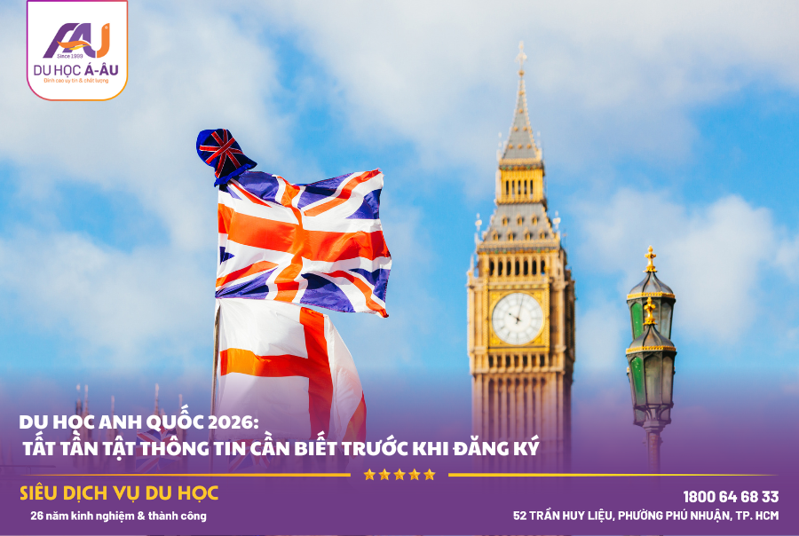 Du Học Anh Quốc 2026: Tất Tần Tật Thông Tin Cần Biết Trước Khi Đăng Ký