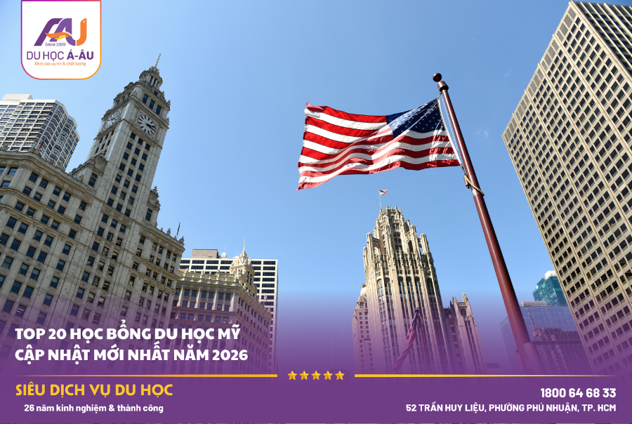 Top 20 Học Bổng Du Học Mỹ Cập Nhật Mới Nhất Năm 2026