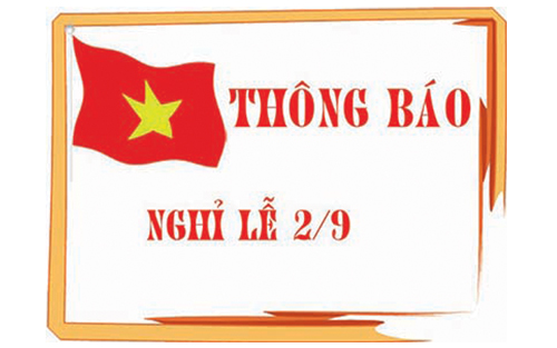 Thông báo nghỉ lễ Quốc Khánh 2-9