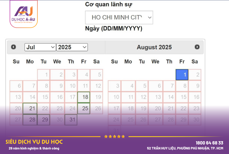 LÃNH SỰ QUÁN MỸ MỞ THÊM NHIỀU LỊCH PHỎNG VẤN VISA THÁNG 7 – CƠ HỘI VÀNG CHO KỲ NHẬP HỌC MÙA THU 2025 