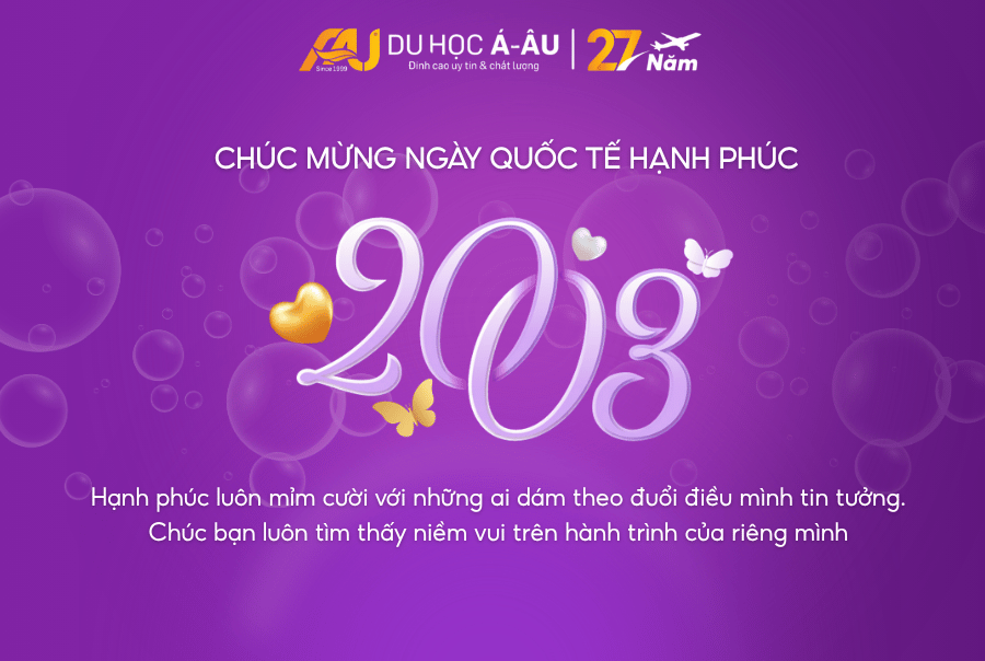 CHÚC MỪNG NGÀY QUỐC TẾ HẠNH PHÚC 20/03
