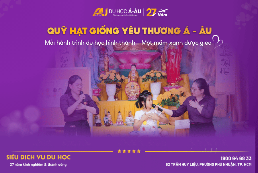 QUỸ HẠT GIỐNG YÊU THƯƠNG: MỖI HÀNH TRÌNH DU HỌC HÌNH THÀNH – MỘT MẦM XANH ĐƯỢC GIEO