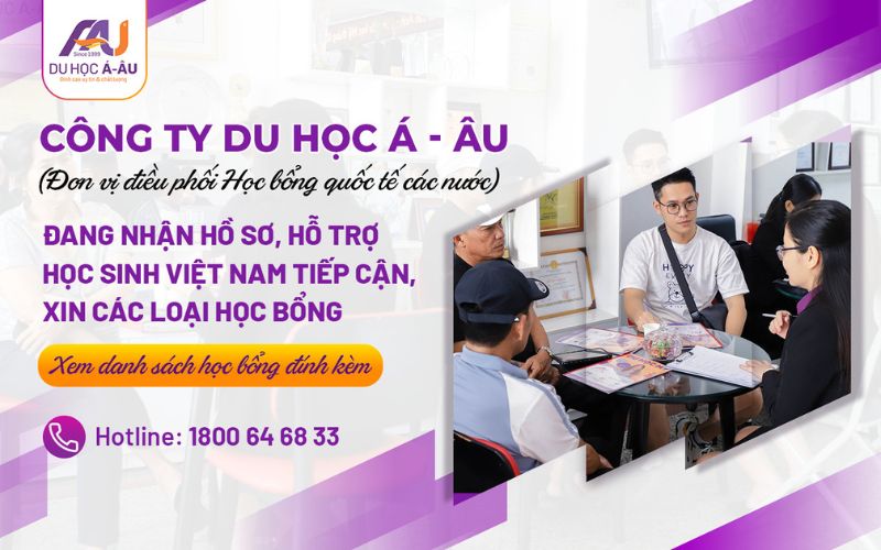 CHƯƠNG TRÌNH HỌC BỔNG DU HỌC THỰC TẾ HẤP DẪN CÁC NƯỚC