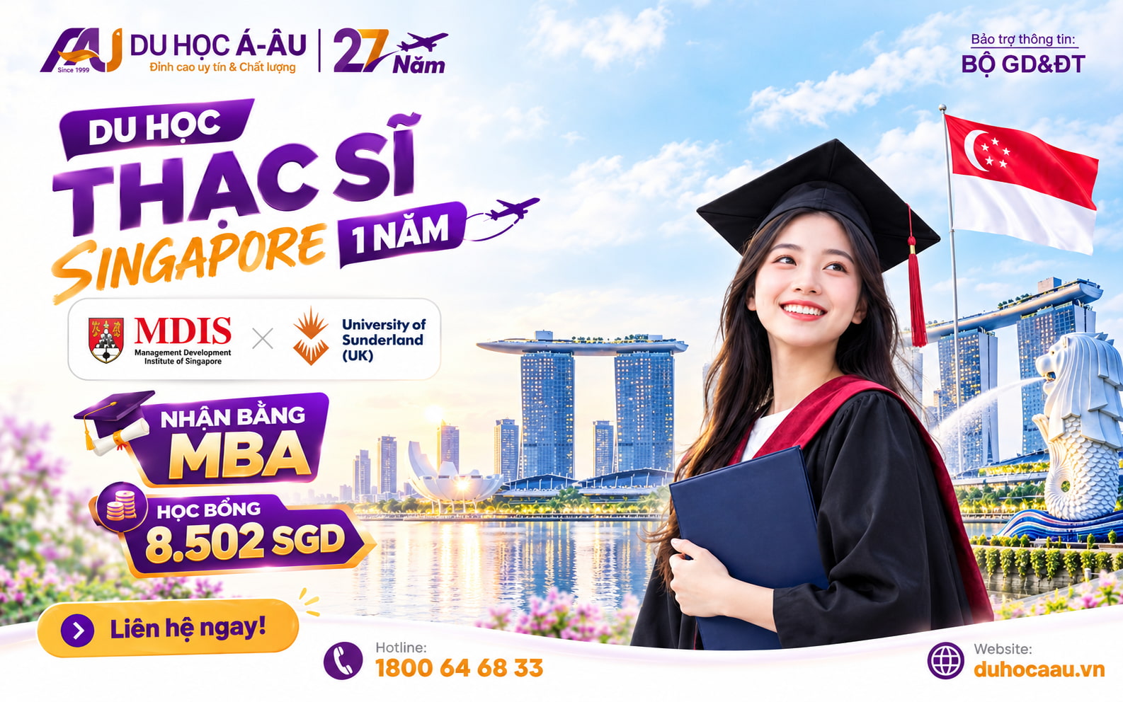 HOÀN THÀNH MBA TRONG 1 NĂM TẠI SINGAPORE – NHẬN BẰNG TỪ ĐẠI HỌC TOP 27 ANH QUỐC