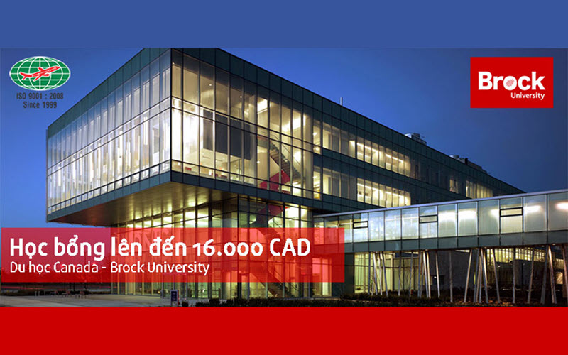 Học bổng lên đến 16.000 CAD từ trường Brock University khi du học Canada