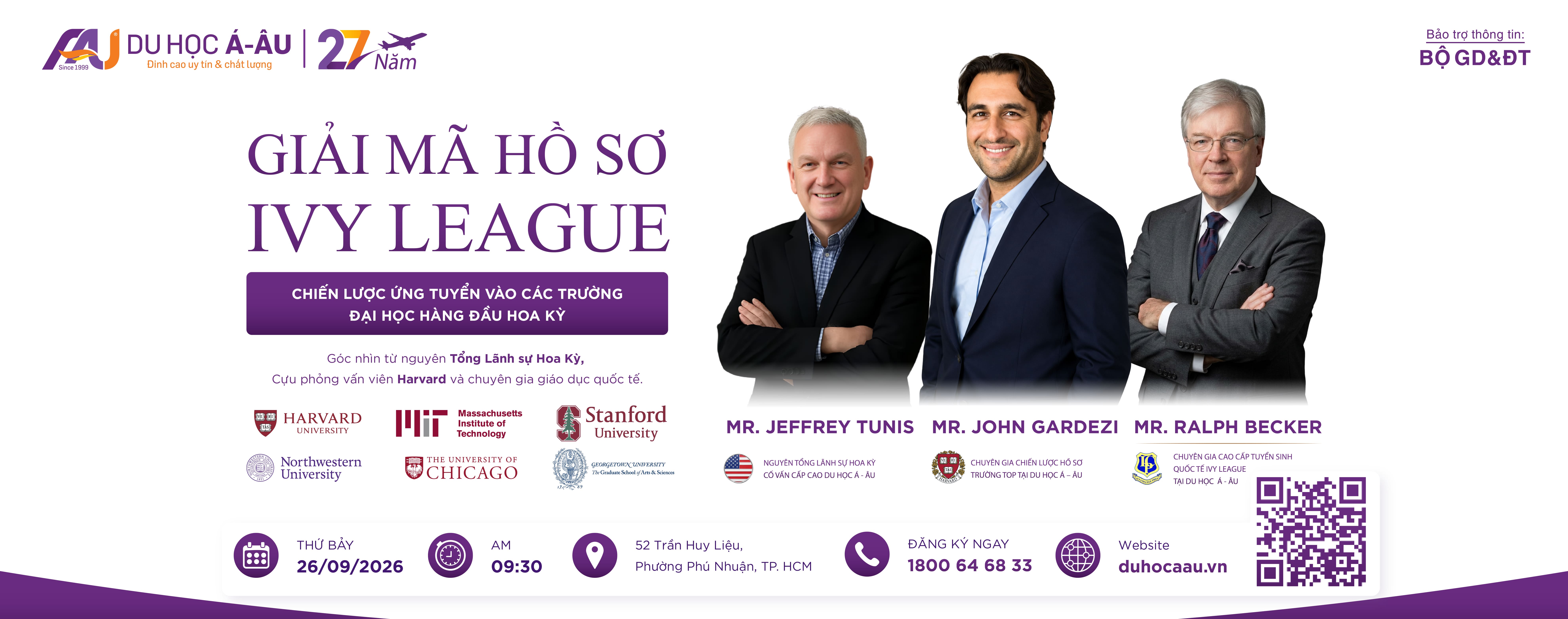 Hội thảo du học trường top danh giá Hoa Kỳ ''GIẢI MÃ HỒ SƠ IVY LEAGUE''
