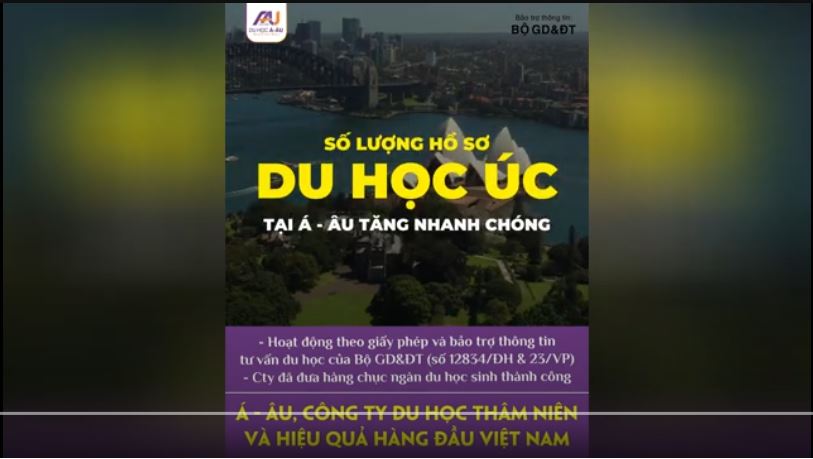 SỐ LƯỢNG HỒ SƠ DU HỌC ÚC TẠI Á - ÂU ĐANG TĂNG NHANH CHÓNG